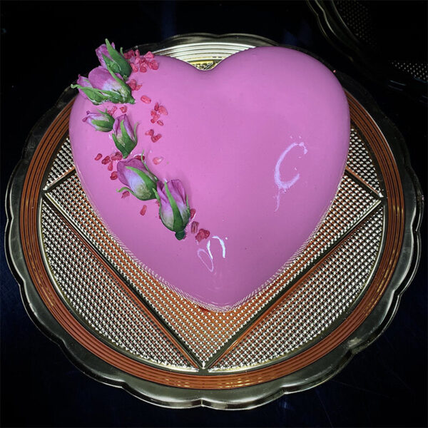 Торт мусовий "Малинове серце" - Фото 3